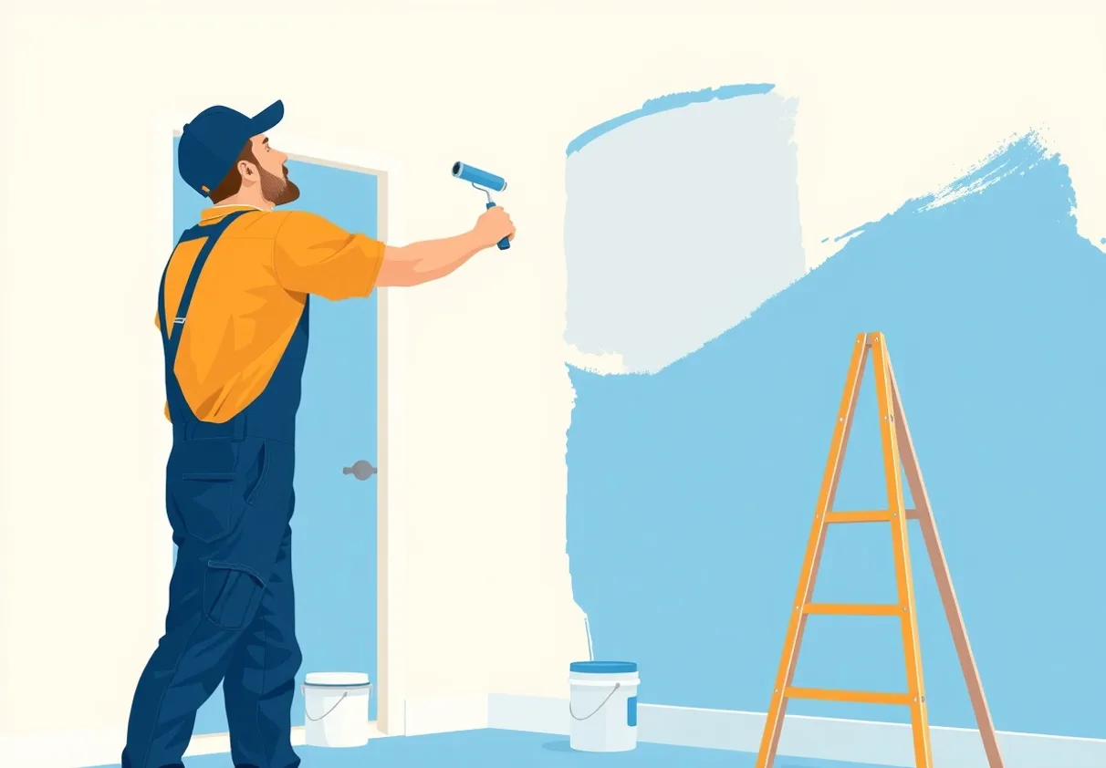 Peintre Yerres 91330 en intervention sur un chantier
